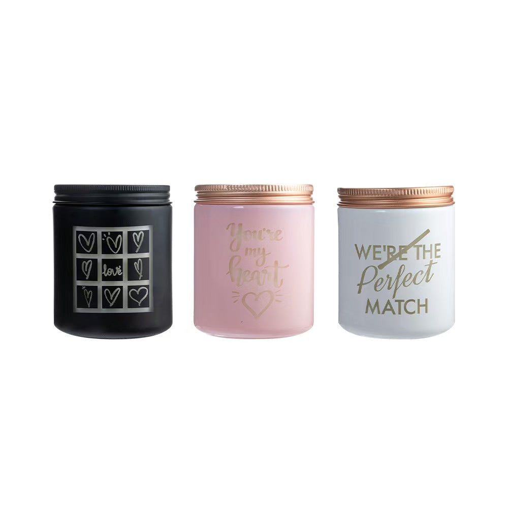 LED Carved Soy Wax Romantic Candle