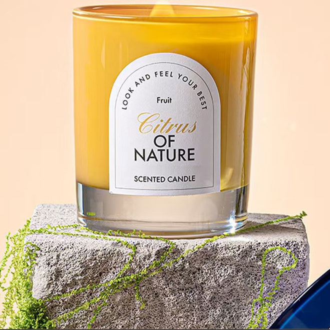 Colored Inner Glass Soy Wax Candle
