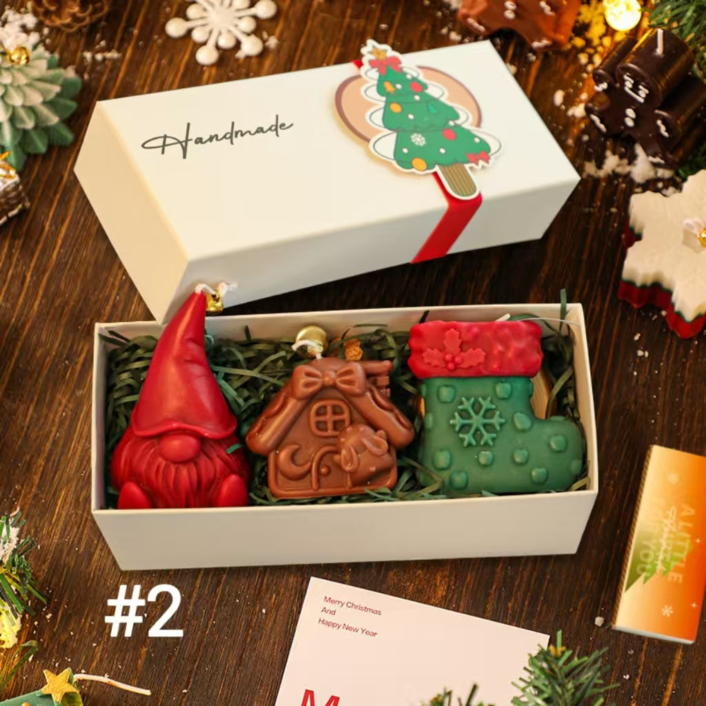 Christmas Creative Shaped Candle Gift Set