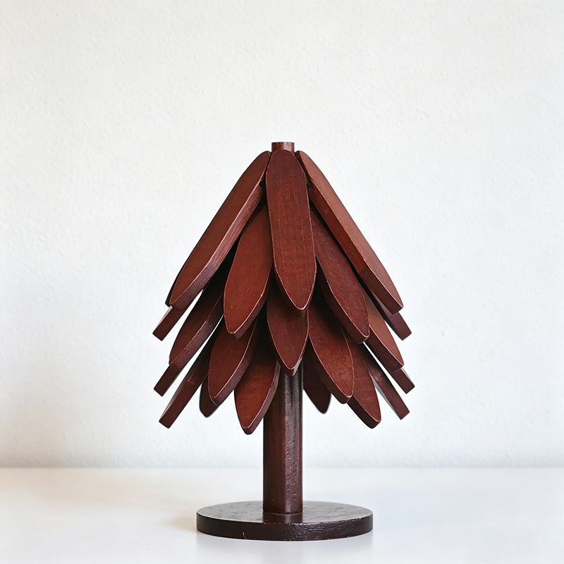Wooden Tree Trivet – 2-in-1 Foldable Pot Holder & Table Decor