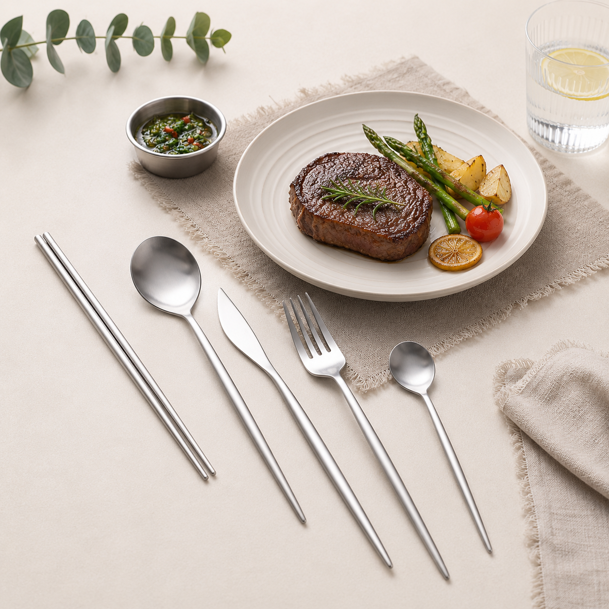 304 Stainless Steel Dessert Spoon, Mirror Polished Long Handle Coffee Tea Spoon
