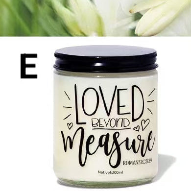 Alphabet Soy Wax Scented Candle
