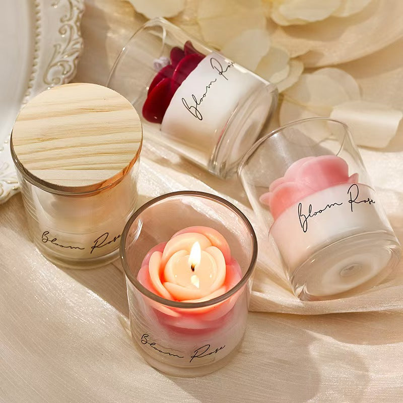 Rose Scented Candle Cup