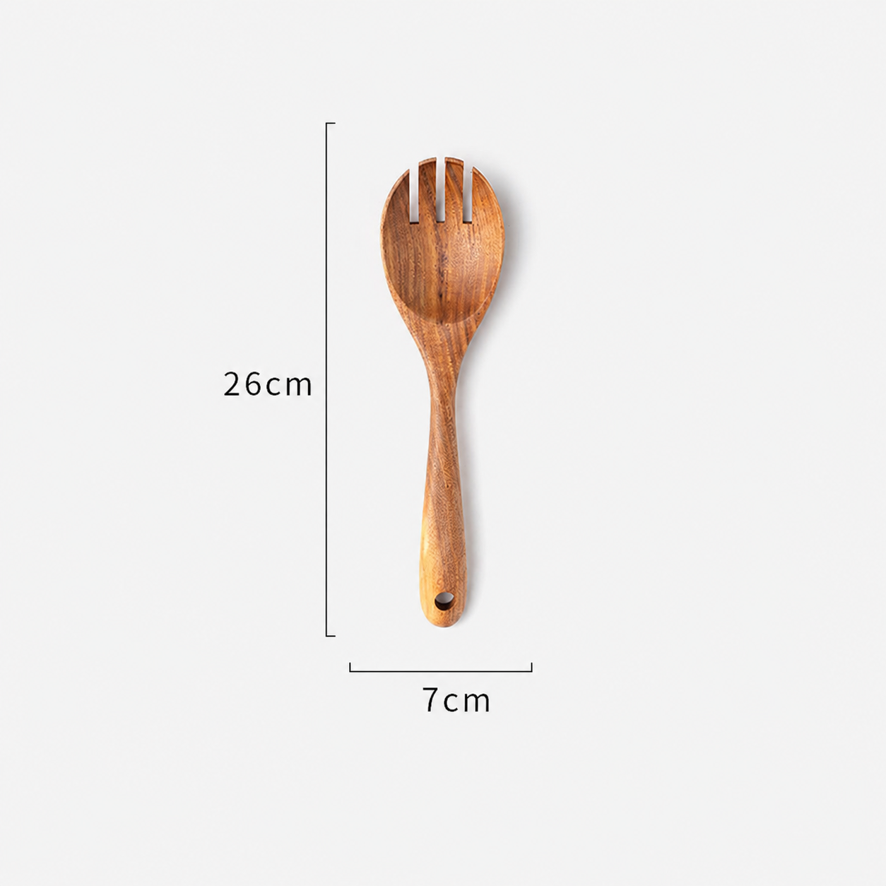 Chicken Wing Wood Spatula & Soup Ladle Set – Natural Uncoated Wooden Cooking Utensils, Non-Scratch