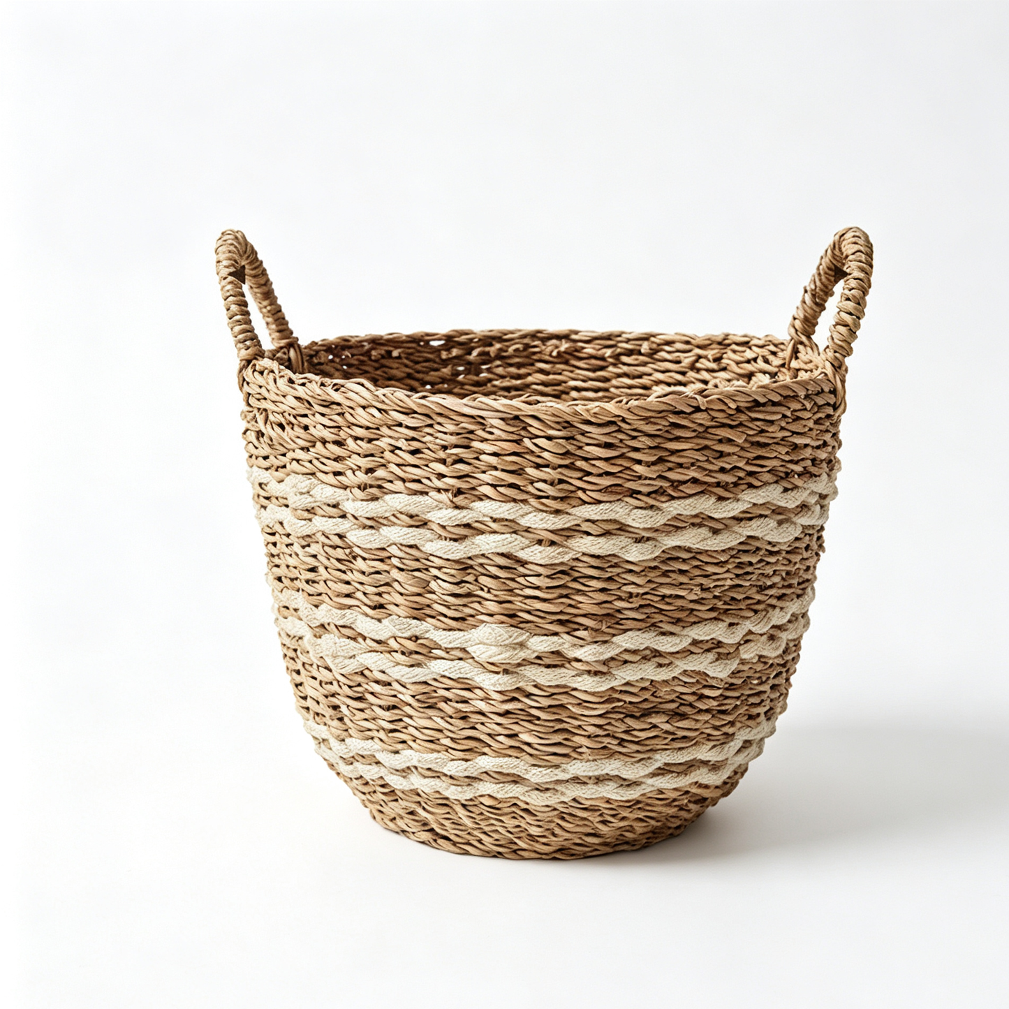 Japanese Style Woven Straw Storage Basket – Natural Organizer Basket for Home & Daily Storage