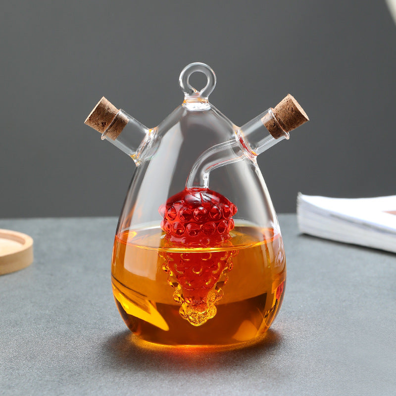Borosilicate Glass Oil & Vinegar Dispenser – Fine Spout Seasoning Bottle