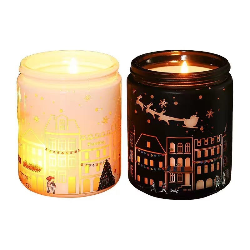 LED Light Scented Soy Candle