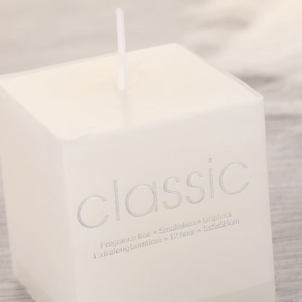 Ivory Square Smokeless Scented Candle