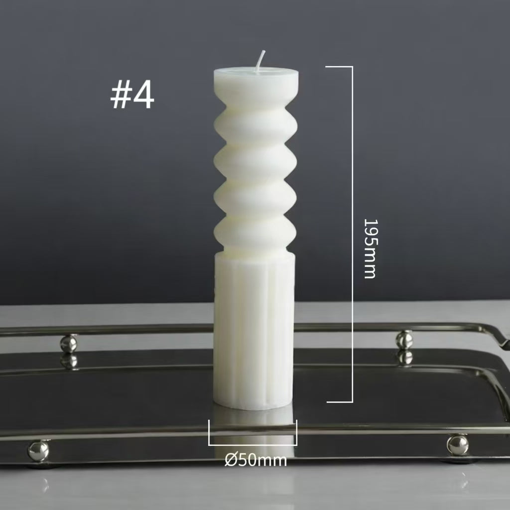 Sculptural Scented Candles, Soy Blend
