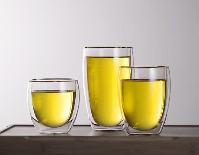 Double Wall Glass Coffee Cup Heat Resistant Mug
