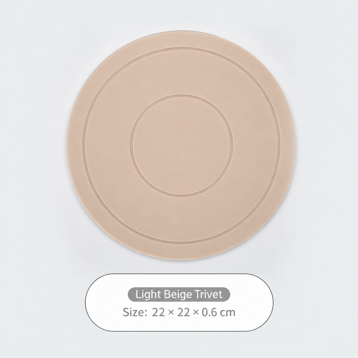 Round Silicone Trivet Mat, Multi‑Purpose Heat Resistant Hot Pot & Pan Table Protector