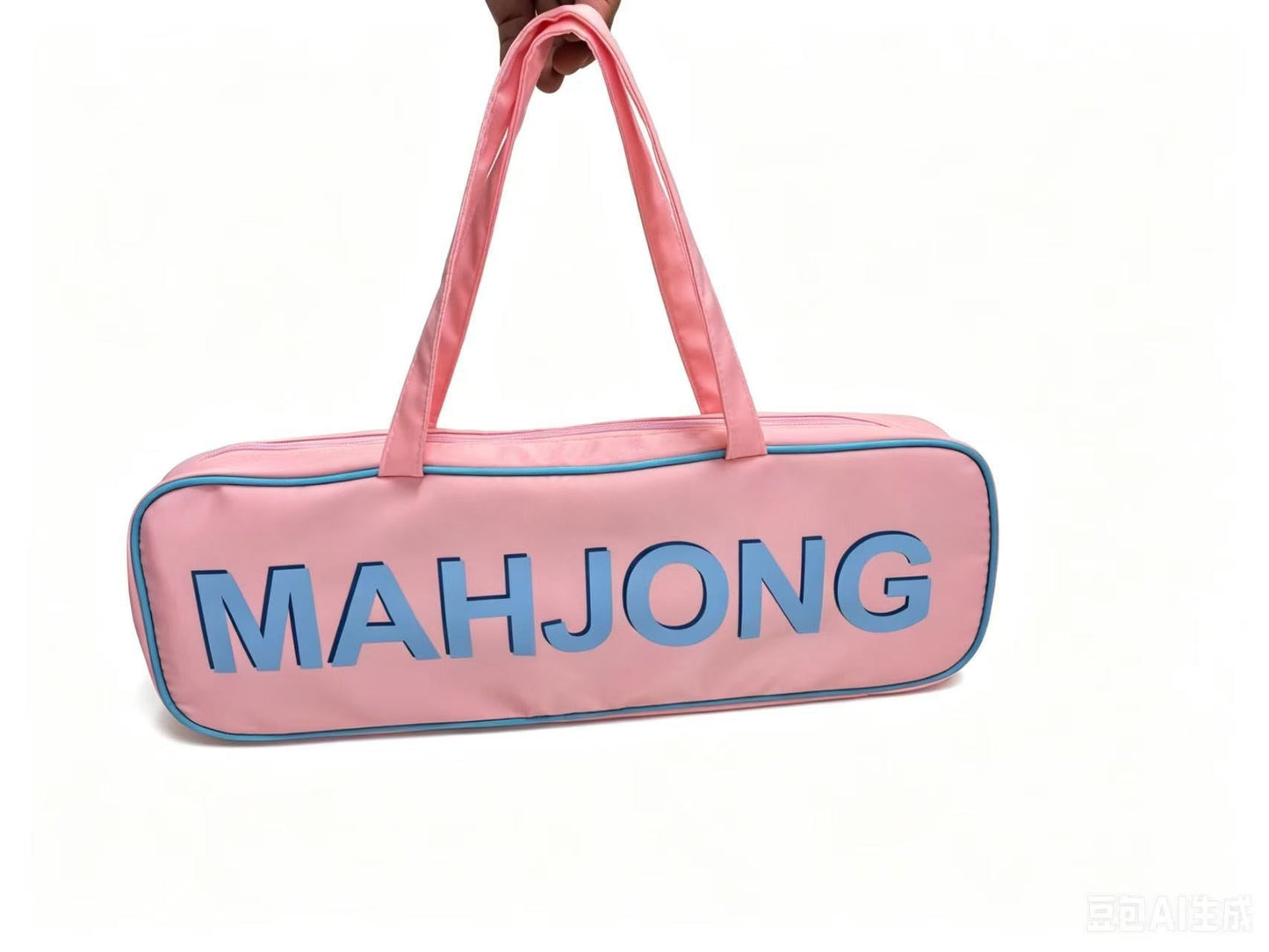 Mahjong Tile Storage Bag – Oxford Fabric Portable Game Set Organizer with Tassel Design