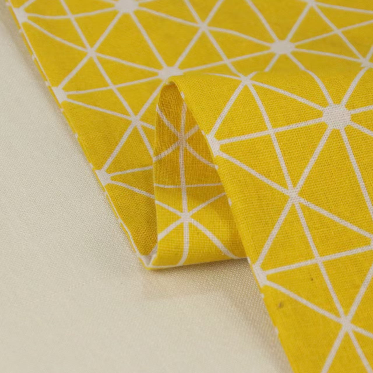 Geometric Linen Table Runner Modern Home Decor Table Flag