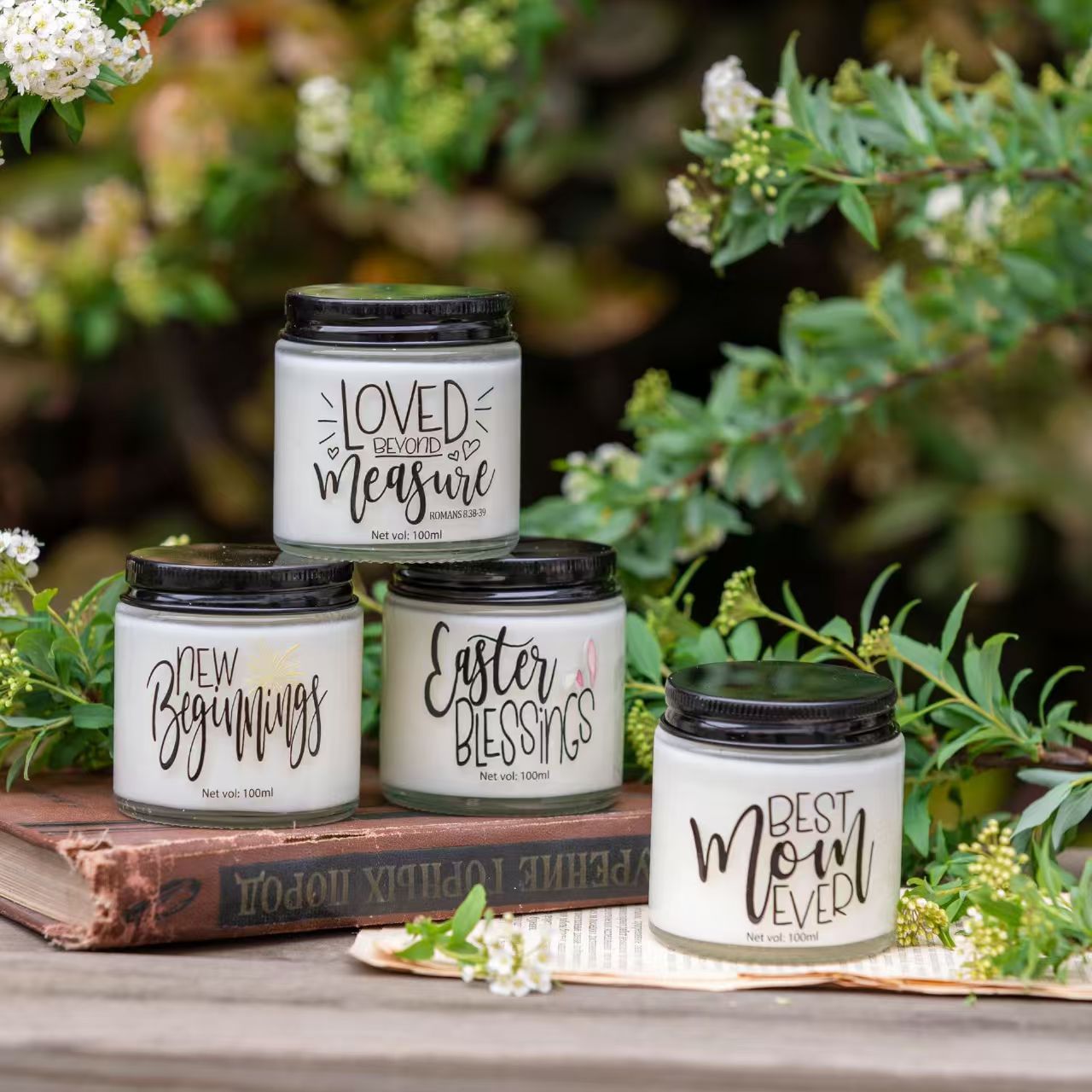 Alphabet Soy Wax Scented Candle