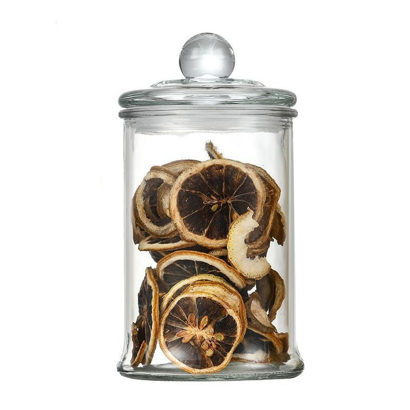 Glass Storage Jar with Lid – Airtight Container for Tea, Grains & Dry Goods