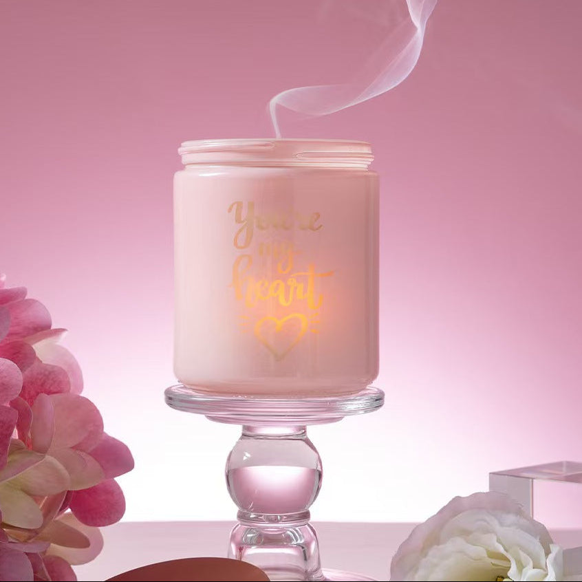 LED Carved Soy Wax Romantic Candle