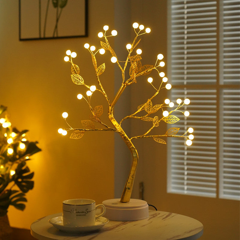 LED Pearl Christmas Tree Light – Starry Fairy Light Table Lamp