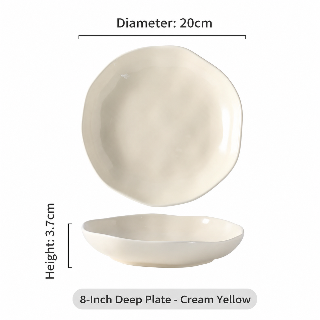 Handcrafted Texture Ceramic Dinnerware Set – Underglaze Bowls & Plates
