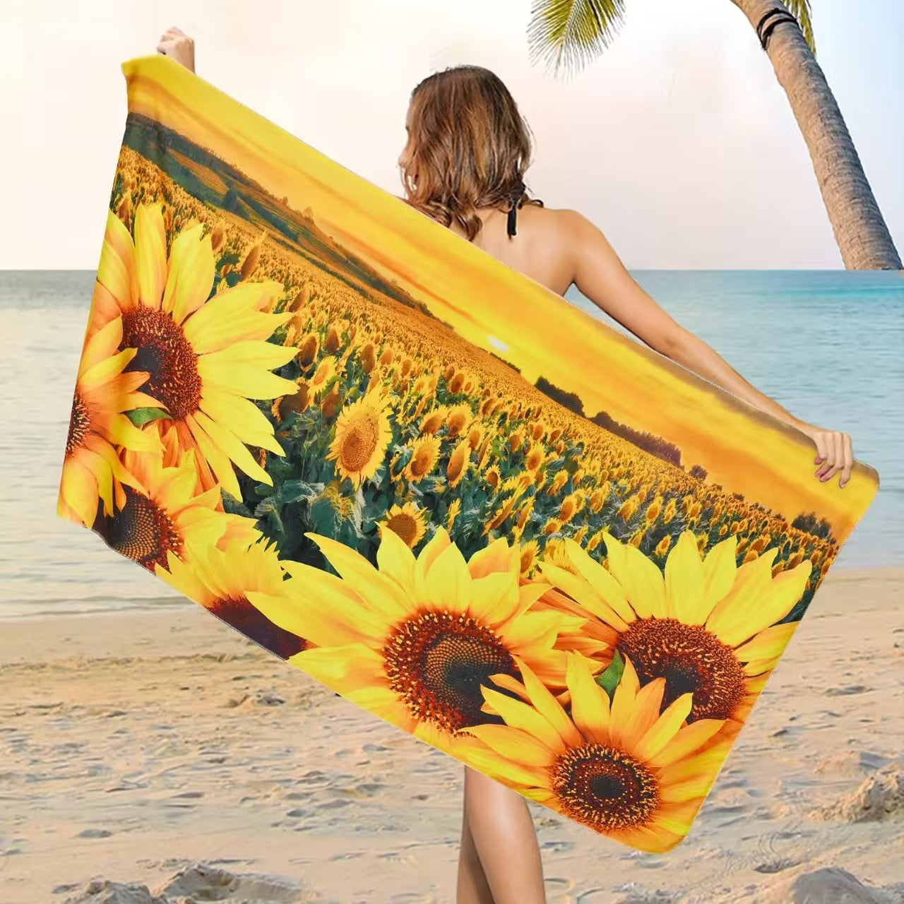 Ultra Absorbent Microfiber Beach Towel Wrap Quick Dry Shawl for Outdoor Summer Travel & Swim Use