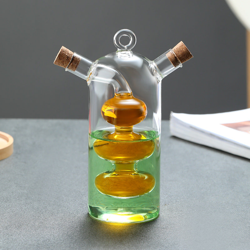 Borosilicate Glass Oil & Vinegar Dispenser – Fine Spout Seasoning Bottle