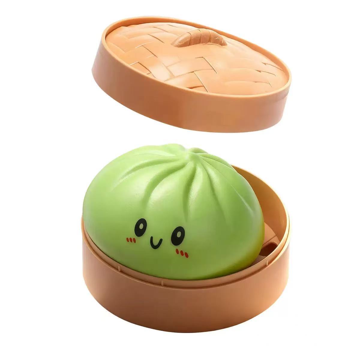 Char Siu Bun Squishy Toy – Soft Food Stress Relief Fidget Toy