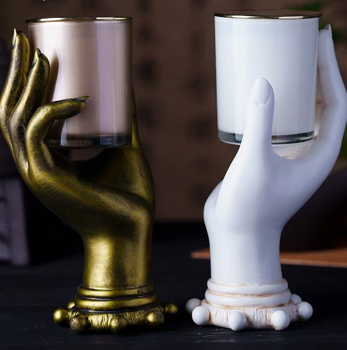 Vintage Hand Sculpture Soy Candle