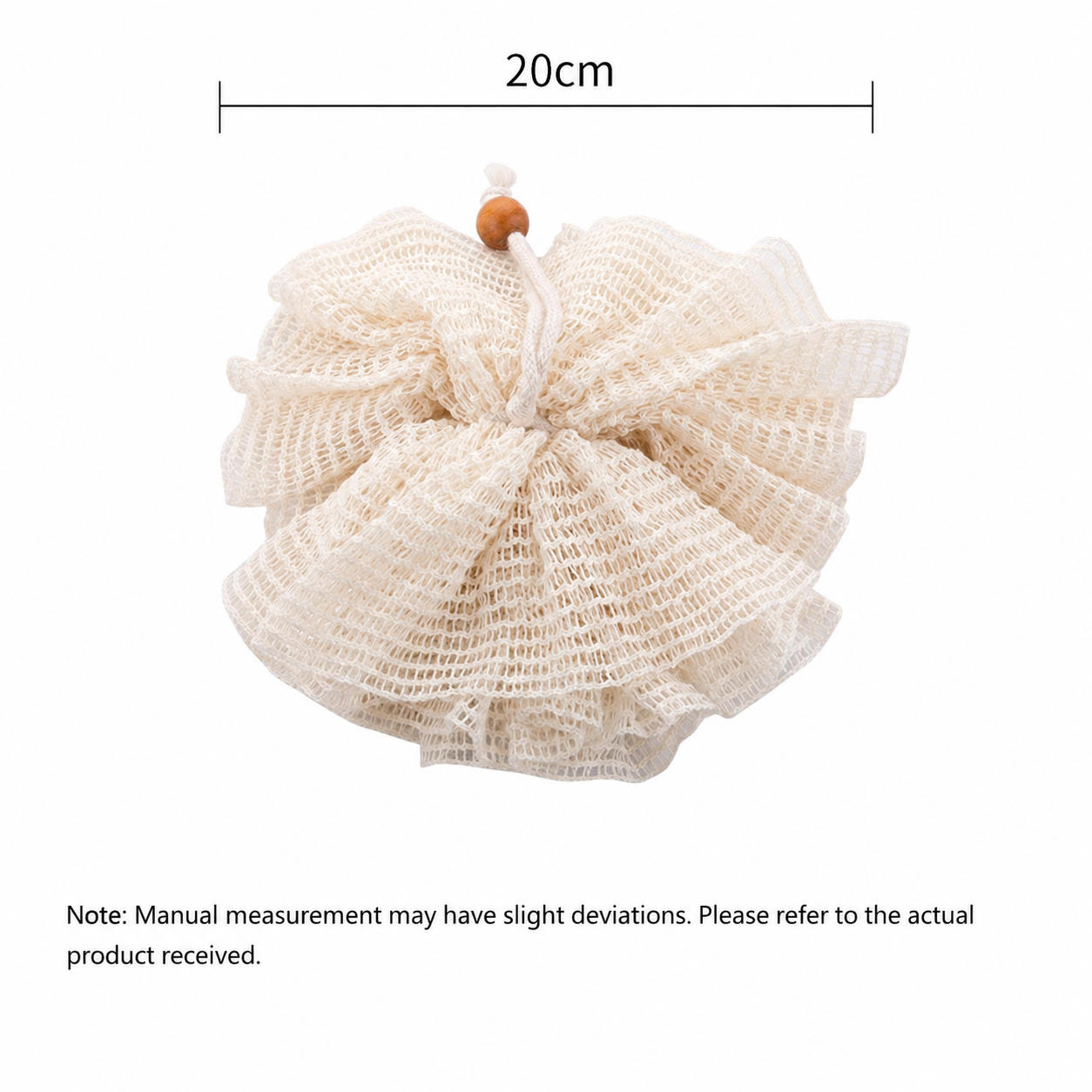 Natural Loofah Bath Sponge – Soft Exfoliating Body Scrubber with Hanging Rope