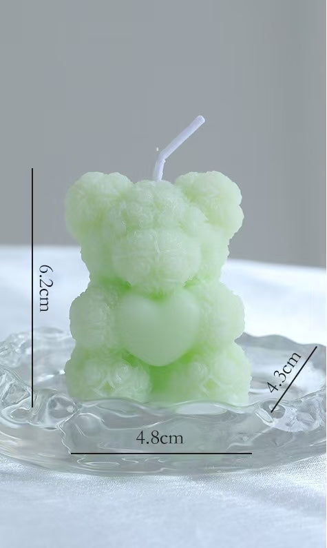 Rose Bear Scented Candle