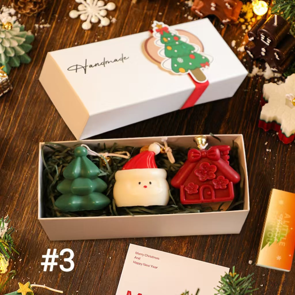 Christmas Creative Shaped Candle Gift Set