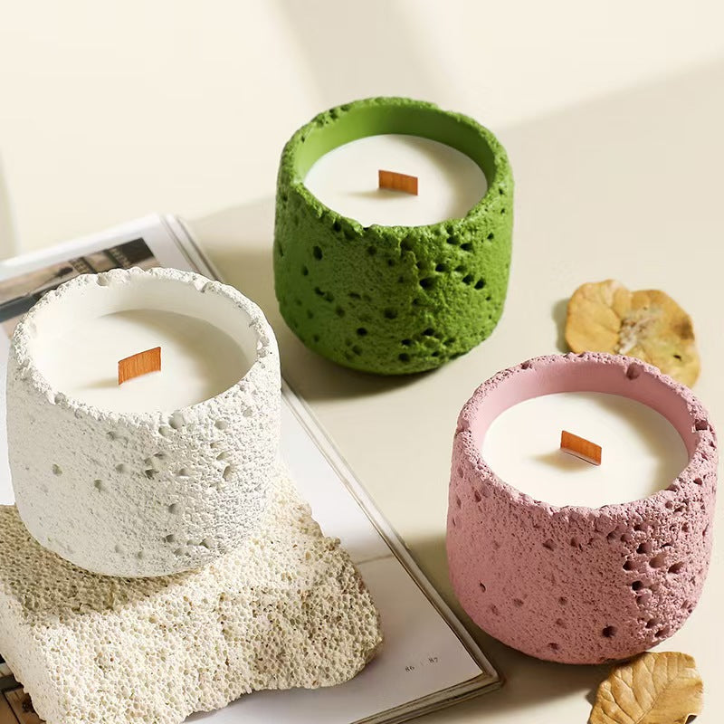 Ceramic Cup Scented Candle – Handmade Bedroom Decor
