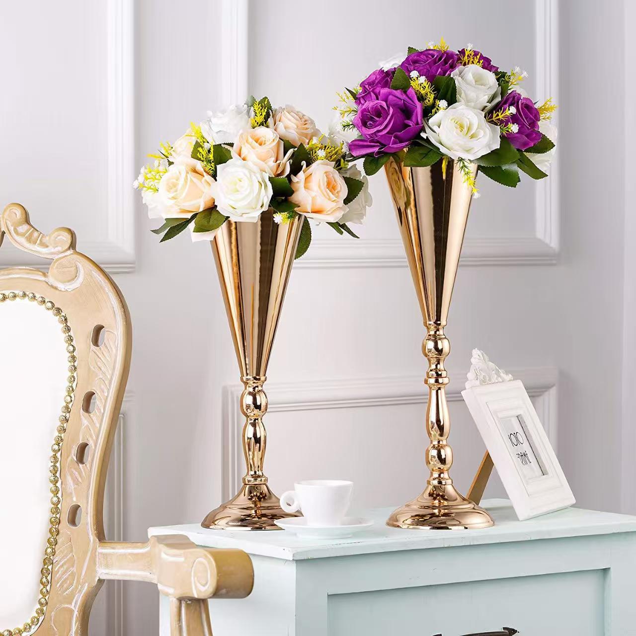 Floral Stand Metal Candleholder Decor, Iron Home Accent