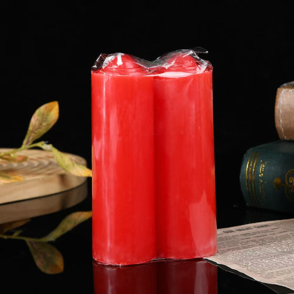 Thick Pillar Smokeless Candle Set