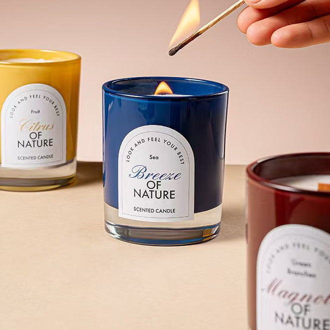 Colored Inner Glass Soy Wax Candle