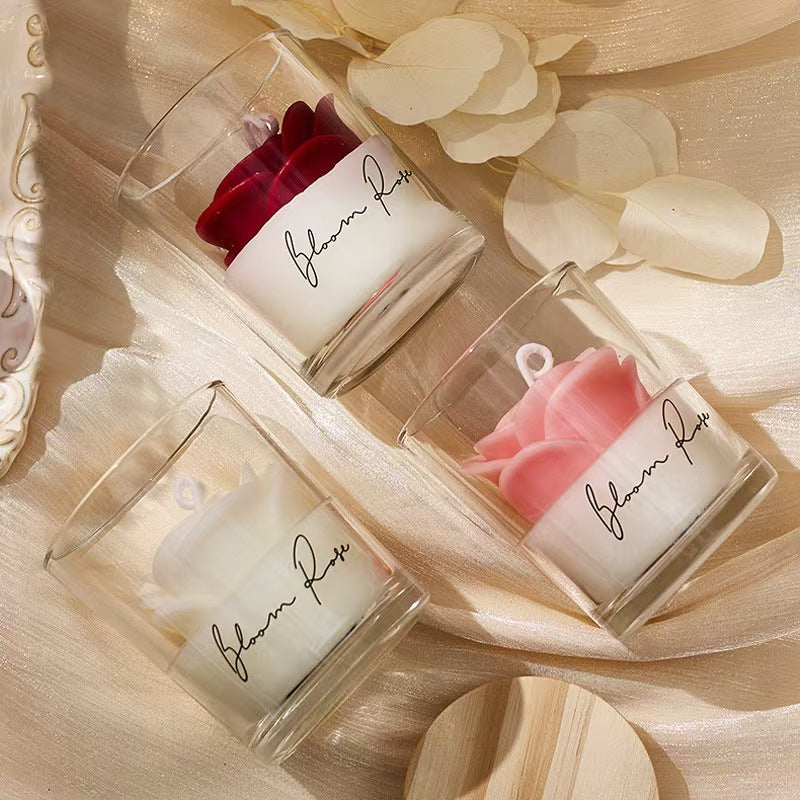 Rose Scented Candle Cup