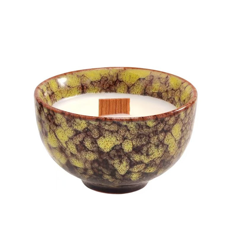 Handcrafted Glazed Porcelain Scented Candle Cup