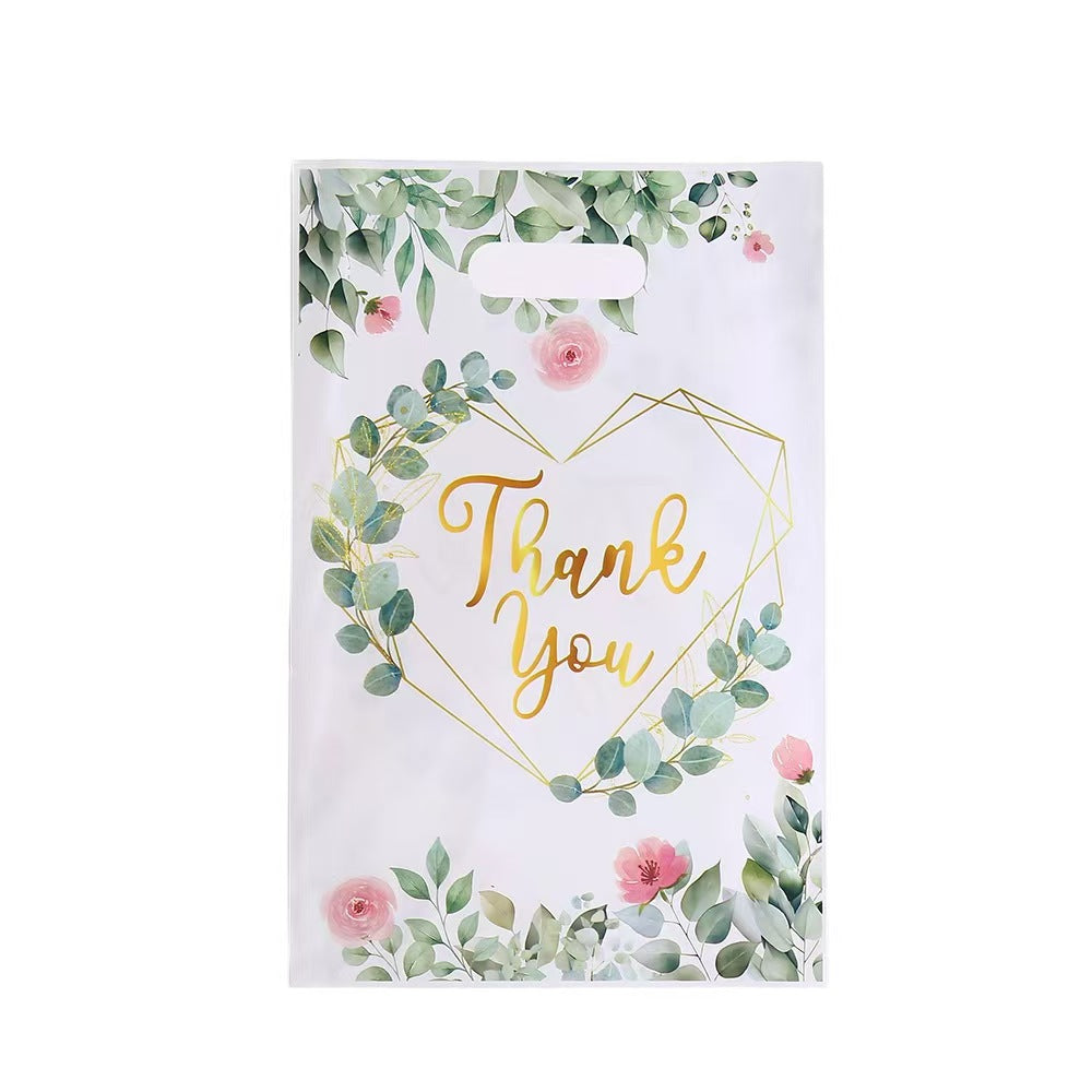 Cartoon Party Gift Bags Pearlescent Plastic Handle Gift Bags