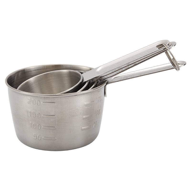 Stainless Steel Measuring Cups and Spoons Set