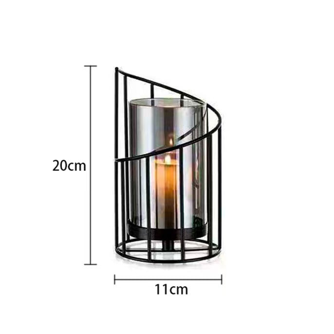 Artistic Iron Candleholder Design Decor, Modern Home Accent