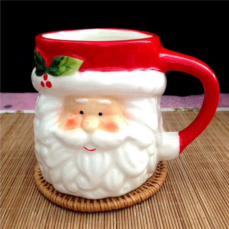 Christmas Animal Ceramic Mug – Santa, Reindeer & Snowman Holiday Cup
