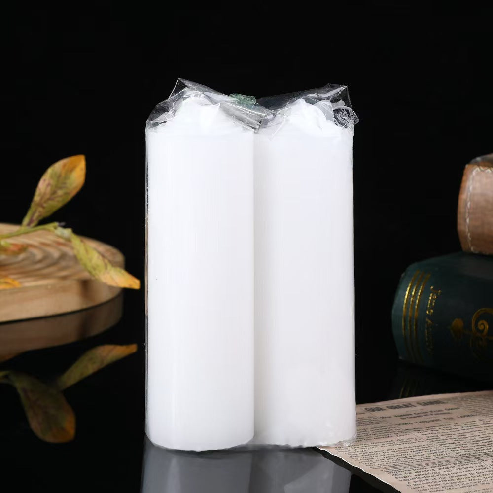Thick Pillar Smokeless Candle Set