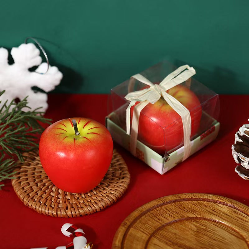 Red Apple Shaped Scented Candle