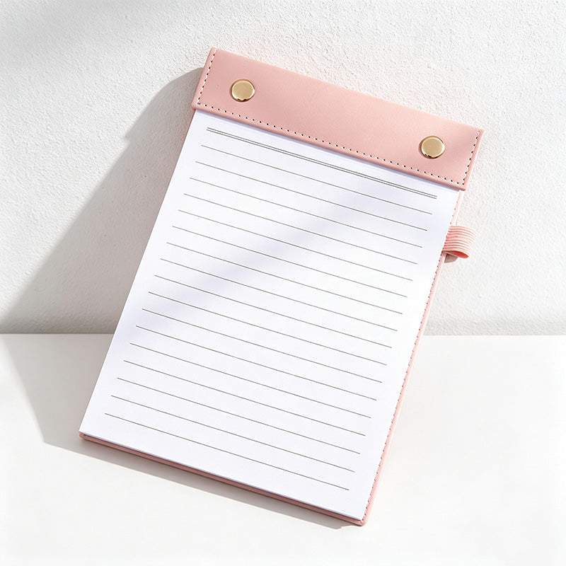 A5 Clipboard Notepad – Refillable Writing Pad with Pen Loop (150 Sheets)