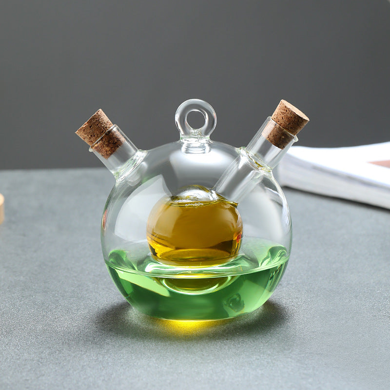 Borosilicate Glass Oil & Vinegar Dispenser – Fine Spout Seasoning Bottle