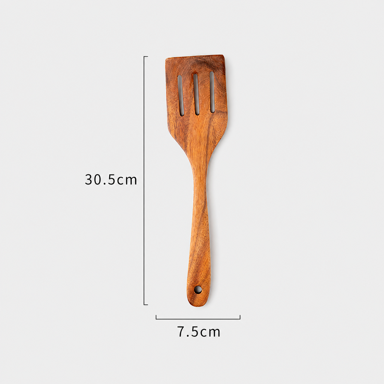 Chicken Wing Wood Spatula & Soup Ladle Set – Natural Uncoated Wooden Cooking Utensils, Non-Scratch