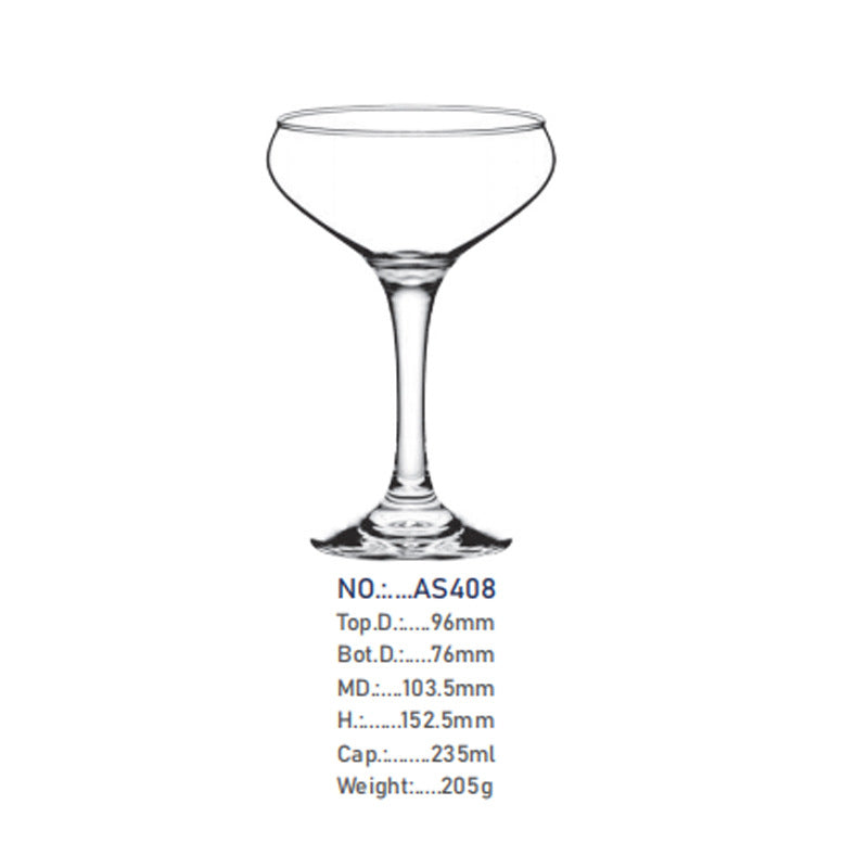 Decorative Stemmed Crystal Glass – Cocktail, Juice & Champagne Goblet