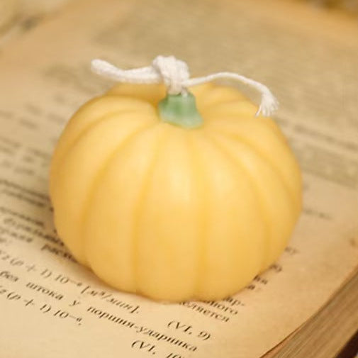 Handmade Halloween Pumpkin Candle