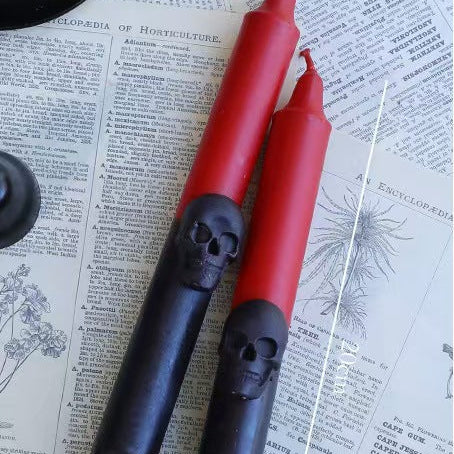 Skeleton Taper Candles, Soy Blend – Set of 2