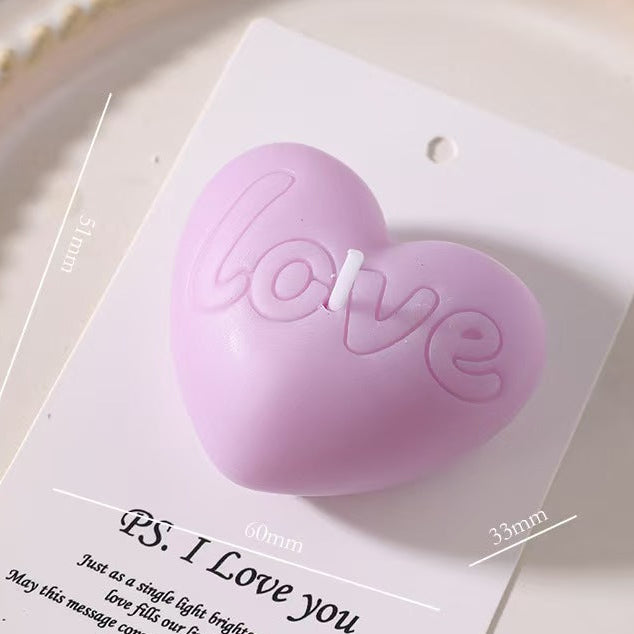 Love Heart Soy Wax Candle