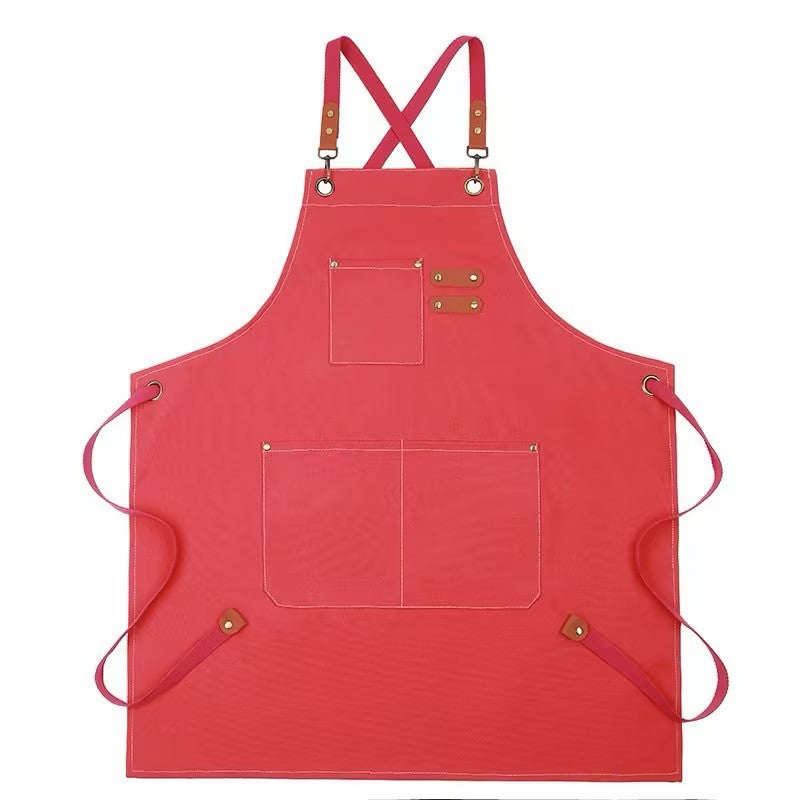 Thick Canvas Waterproof Oil-Resistant Work Denim Apron
