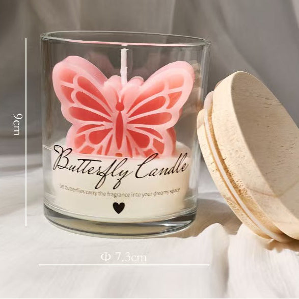Butterfly Scented Candle in Cup
